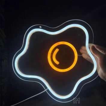 Spiegelei LED-Neonschild Küche Restaurant
