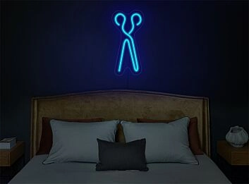 Schere LED-Neonschild für Friseursalon und Wohnzimmer