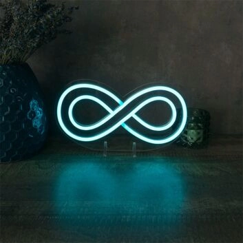 Brighten Up Your Space: Infinity LED Mini LED Neon Sign - Perfect for Home Decor, Office Vibes, and Storefront Welcoming