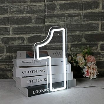 Celebrate milestones and brighten up celebrations anywhere from homes to parties with the LED Neon Birthday Number 1 LED Neon Sign.