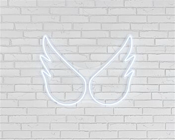 Elevate Your Space: LED Wings LED Neon Sign for Home Decor, Vibrant Office Ambiance, and Chic Bar Settings.
