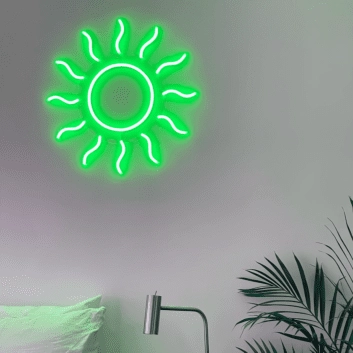 Sonne Symbol LED-Neonschild für Wohnzimmer oder Schlafzimmer