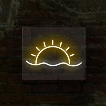 Sonnenuntergang über dem Meer LED-Neonschild Wohnzimmer Cafe