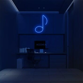 Musiknote LED-Neonschild für Wohnzimmer oder Studio