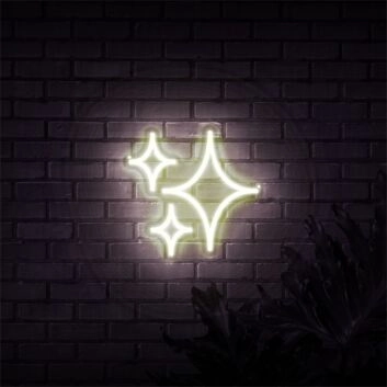 Funkelnde Sterne LED-Neonschild Wohnzimmer Schlafzimmer