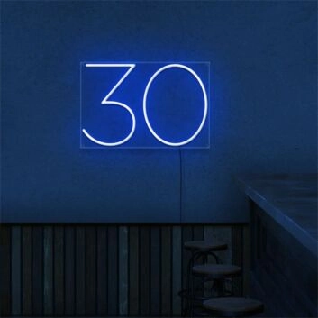 30 LED-Neonschild Geburtstag Bar