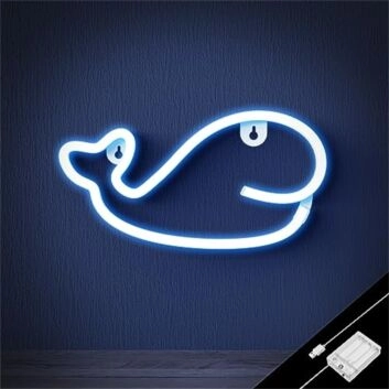 Wal LED-Neonschild für Kinderzimmer und Wohnzimmer