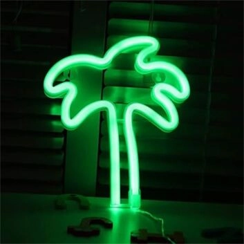 Palme LED-Neonschild Wohnzimmer Bar