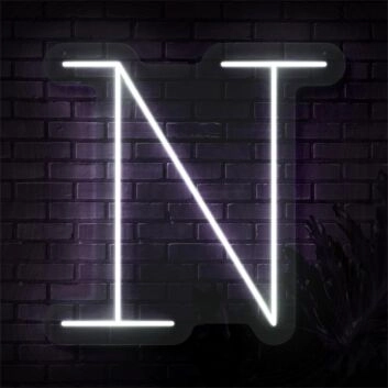 Buchstabe N LED Neonschild für Wohnzimmer und Bar