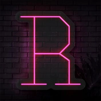 Buchstabe R LED Neonschild für Bar und Wohnzimmer