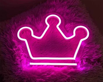 Krone LED-Neonschild Schlafzimmer Party
