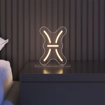 Fische Sternzeichen Symbol LED-Neonschild Schlafzimmer Wohnzimmer