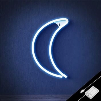 Halbmond LED-Neonschild Schlafzimmer Kinderzimmer
